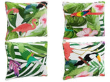 4-Piece Back Cushions PUTTEN 4 pcs 100% Polyester Multicolour 945144