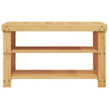 Shoe Rack 3-Tier 70x27.5x45 cm Bamboo 373365