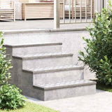 Stair Tread Rectangular 4 pcs Silver 75 x 25 cm Aluminium 4104278