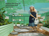 13 x 9.8ft Walk-In Polytunnel Greenhouse - Green T3398P325352