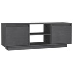 TV Cabinet Grey 110x30x40 cm Solid Pinewood 809902