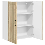 Wall Cabinet PORTO Sonoma Oak 80 x 31 x 100 cm Engineered Wood 885497