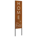 Garden Privacy Screen Rusty 32 x 140 cm Weathering steel 876272