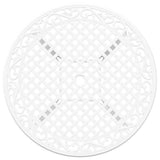 Garden Dining Set 7 pcs White Aluminium 3334714