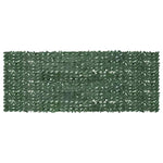 Balcony Screen with Dark Green Leaves 400x150 cm 315492