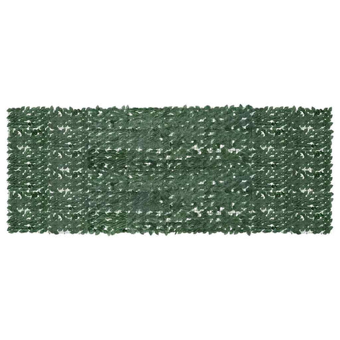 Balcony Screen with Dark Green Leaves 400x150 cm 315492