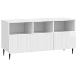 TV Cabinet High Gloss White 102 x 34.5 x 50 cm Engineered Wood 894449