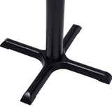 Bistro Table Leg Black 56x56x107 cm Cast Iron 325430
