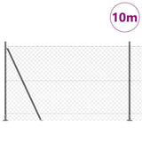 Welded Wire Fence with Concrete Base 10 x 1.6 m 3351269