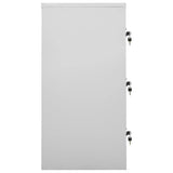Locker Cabinets 5 pcs Light Grey 90x45x92.5 cm Steel 3095243