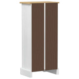 Bookcase White 46 x 29 x 100 cm Solid Pine Wood 42024946