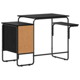 Desk with Storage Black Oak 120 x 50 x 75 cm 8007996