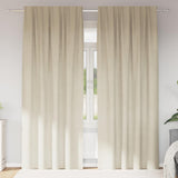 Curtains 2 pcs Cream 140 x 260 cm Velvet 4107187