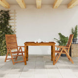 Reclining Folding Garden Chairs 2 pcs Solid Wood Acacia 367699