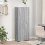 File Cabinet Grey Sonoma 60x32x153 cm Engineered Wood 3276649