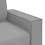 Sofa Set with Cushion 3 pcs Grey 220 x 78 x 84 cm Fabric 3324617