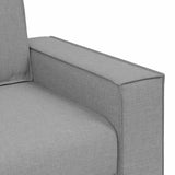 Sofa Set with Cushion 3 pcs Grey 220 x 78 x 84 cm Fabric 3324617