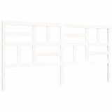 Bed Frame without Mattress White Super King Size Solid Wood Pine 3193092