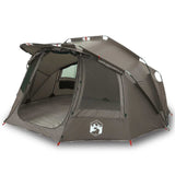 Fishing Tent 5-Person Grey Waterproof 4009390