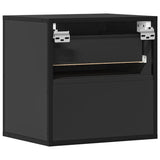 Wall-mounted Bedside Cabinet Black 40x31x39.5 cm 848724