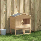 Chicken Coop Brown 75 x 60 x 89 cm Solid Pine Wood 42012463