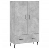 Highboard Concrete Grey 69.5x31x115 cm Engineered Wood 828256