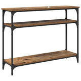 Console Table Old Wood 100 x 29 x 75 cm Engineered Wood 882199
