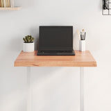 Table Top Light Brown 60x40x cm Treated Solid Wood Live Edge 363930