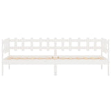 Day Bed without Mattress White 90x190 cm Single Solid Wood Pine 820762