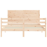 Bed Frame without Mattress 160x200 cm Solid Wood 3194646
