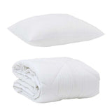 Summer Duvet with Pillow 2 pcs White Microfiber 3376472