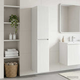 Wall-mounted Bathroom Cabinet High Gloss White 890646