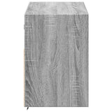 TV Wall Cabinet with LED Lights Grey Sonoma 100x31x45 cm 852339