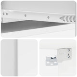 Wall-Mounted Side Table High Gloss White 87.5 x 34.5 x 17 cm 899179