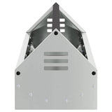 Chicken Feeding Trough Silver 108 x 20.5 x 20 cm 874614