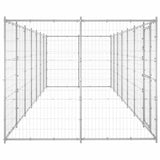 Outdoor Dog Kennel Galvanised Steel 16,94 m 3082310
