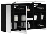 Bathroom Mirror Cabinet Black Oak 73.5 x 16 x 62.5 cm 889176