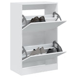 Shoe Cabinet White 60x34x96.5 cm Engineered Wood 839945
