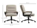 Office Chair, PU Leather Computer Desk Chair Office Chair with Adjustable Height and Swivel Rolling T3398P342240