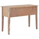 ZNTS Writing Desk Brown 109.5x45x77.5 cm Wood 280072