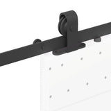 Sliding Door Hardware Kit 152 cm Steel Black 4009718