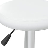 Bar Stools 2 pcs White Faux Leather 333097