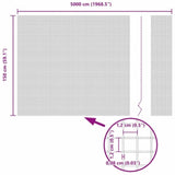 Welded Wire Fence Grey 1.5 x 50 m Steel 42005261