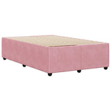 Bed Frame without Mattress Pink 120x200 cm Velvet 3285005