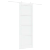 Sliding Door White 83 x 232 cm Solid Pine Wood 3445536