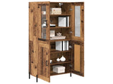 Highboard Old Wood 69.5 x 34 x 180 cm Engineered Wood 3415762