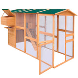 ZNTS Chicken Coop Wood 295x163x170 cm 170411