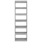 Book Cabinet/Room Divider Grey Sonoma 60x30x198 cm 813612