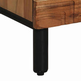 Highboard with Shelf Brown 40 x 33 x 110 cm Solid Mango Wood 4017785
