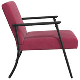 Armchair Wine Red 59 x 75 x 78 cm Velvet 42017684